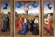 Rogier van der Weyden Crucifixion triptych with SS Mary Magdalene and Veronica china oil painting reproduction